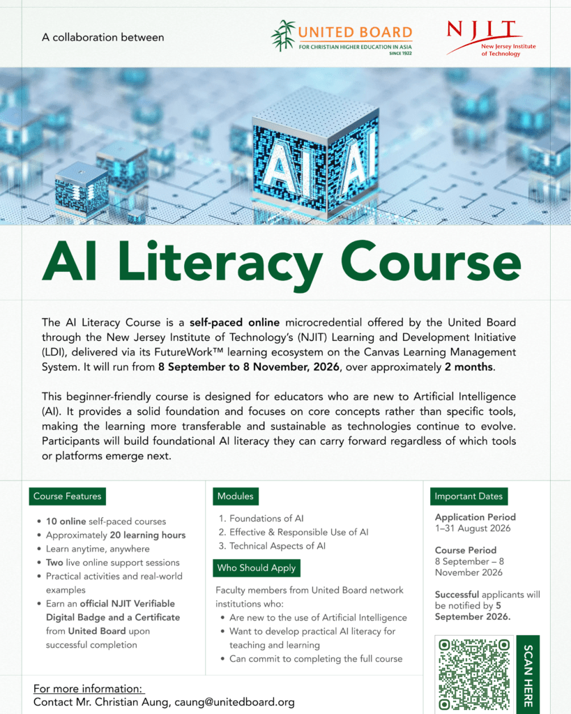 program flyer for AI Literacy Course